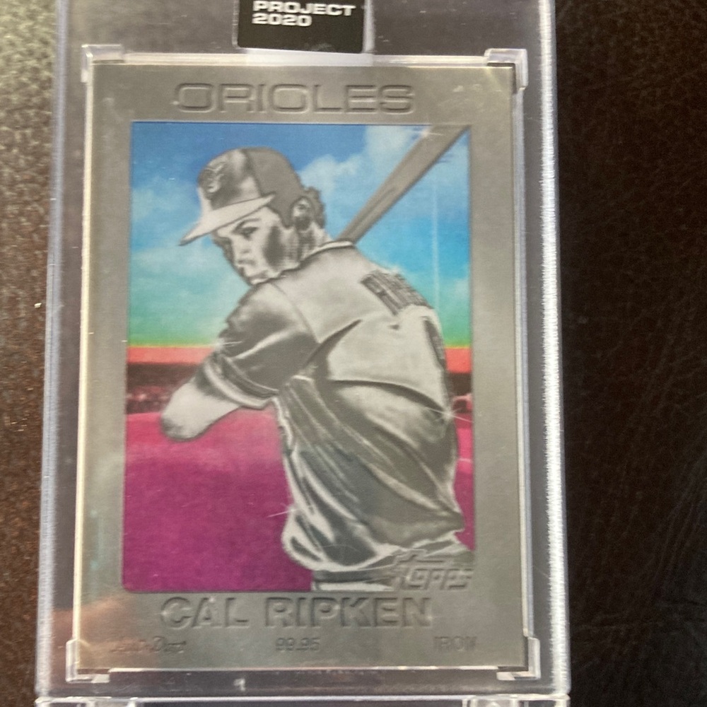 Topps Silver and Multicolor Cal Ripken Card project 2020